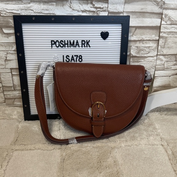 FOSSIL Everleigh Leather Large Flap Crossbody Bag - Picture 4 of 12